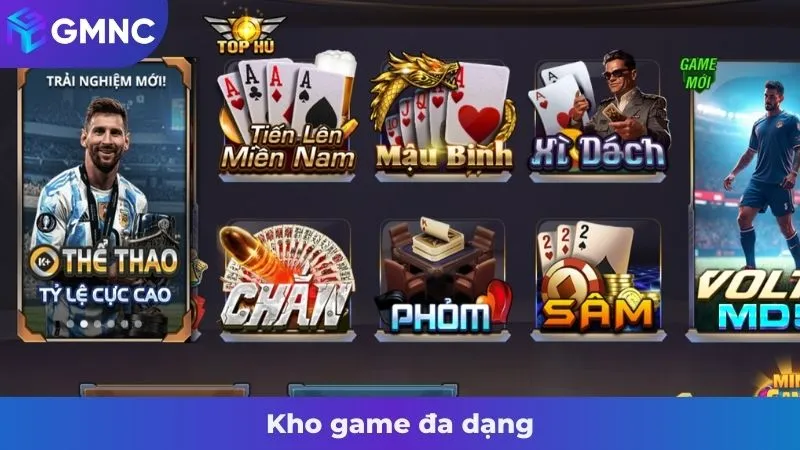 Kho game đa dạng